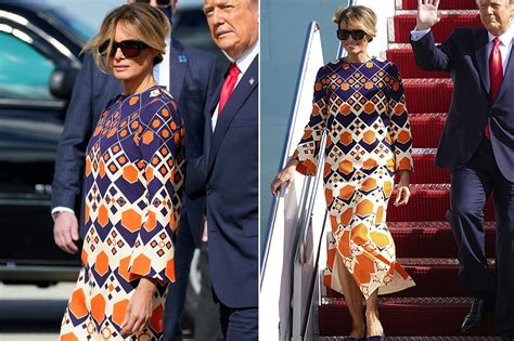 vestido gucci melania trump|Melania Trump in orange dress.